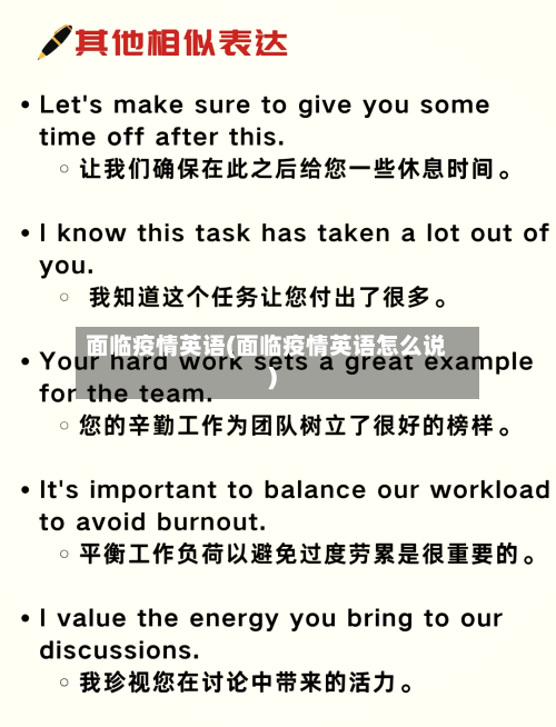 面临疫情英语(面临疫情英语怎么说)