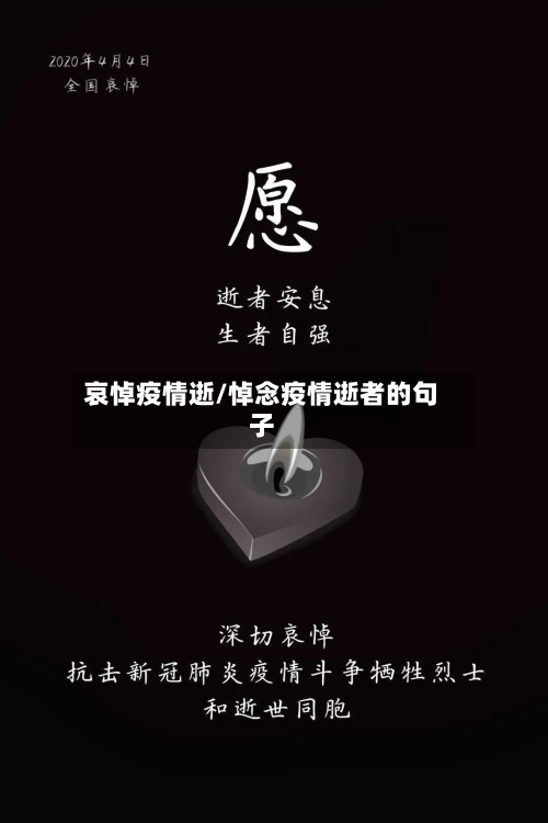 哀悼疫情逝/悼念疫情逝者的句子