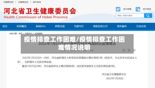 疫情排查工作困难/疫情排查工作困难情况说明-第2张图片