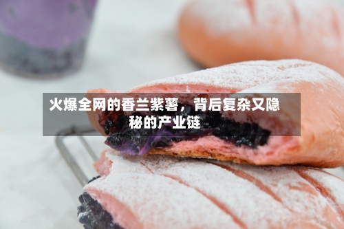 火爆全网的香兰紫薯，背后复杂又隐秘的产业链-第2张图片