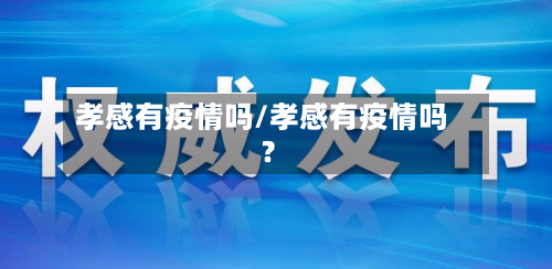 孝感有疫情吗/孝感有疫情吗?