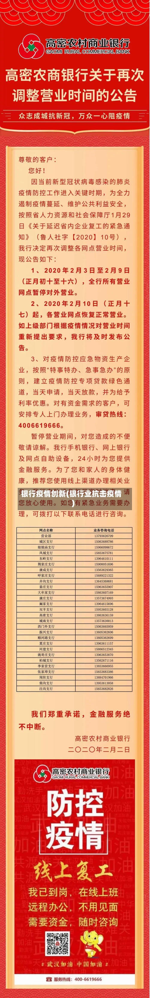 银行疫情创新(银行业抗击疫情)-第2张图片